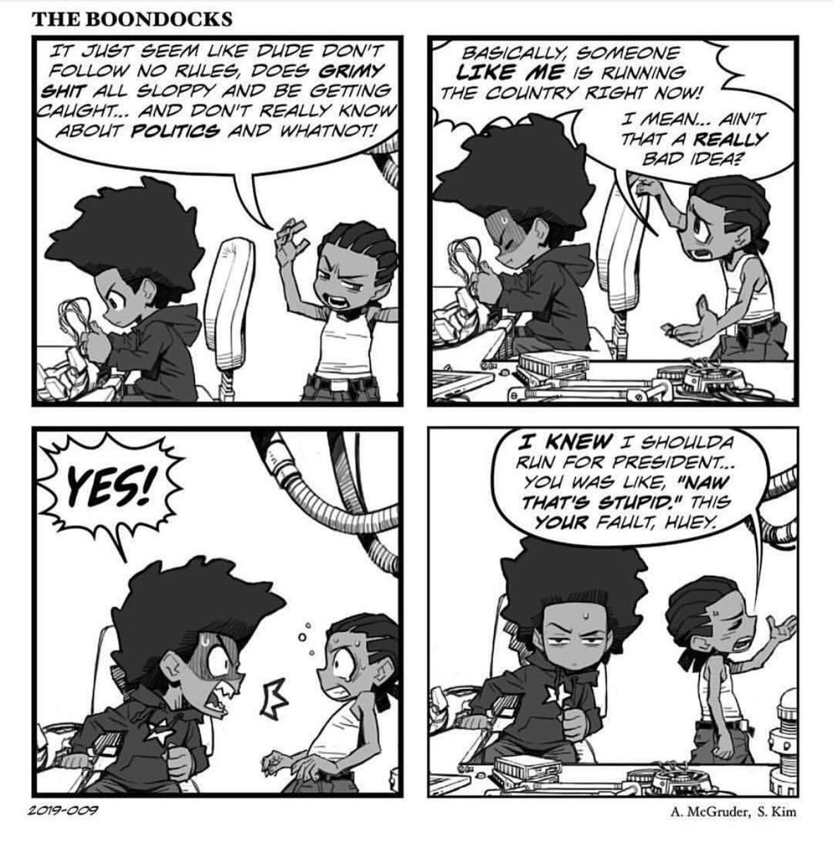 naima's tweet photo. Boondocks back, BTW. #BlackHistoryMonth https://t.co/XllXleN2Cx