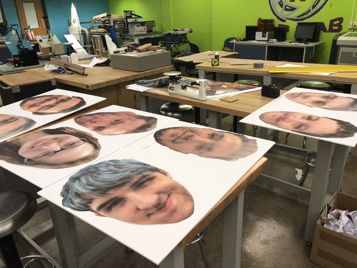 NeCaHiArt's tweet photo. #FatHeads for our awesome #Bocce team almost ready for the big game on Tuesday! https://t.co/K4FUs1NFo8