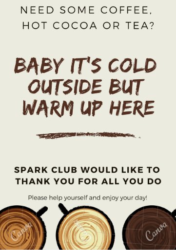 Steph_Sukow's tweet photo. Thanks, #CGSpark students, for organizing and baking great treats for the teachers this week! What a fun surprise in this cold month! #BeKind #WeBeCG @CGmrsmcknight https://t.co/bxh1XmRCTZ