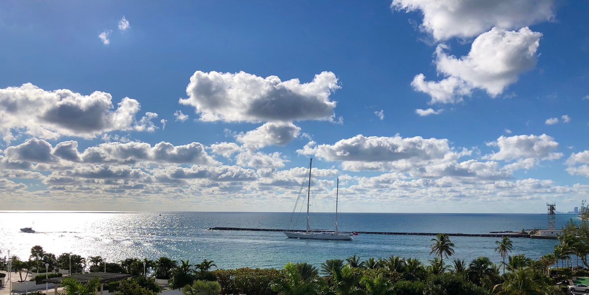 This enormous beauty cruised along our horizon this afternoon. What a magnificent site on a perfect day in sunny Fort Lauderdale. Photo courtesy of Lee Bowser. #Yachting #Boating #Ocean #Boat #Beach #Beachlife #Florida