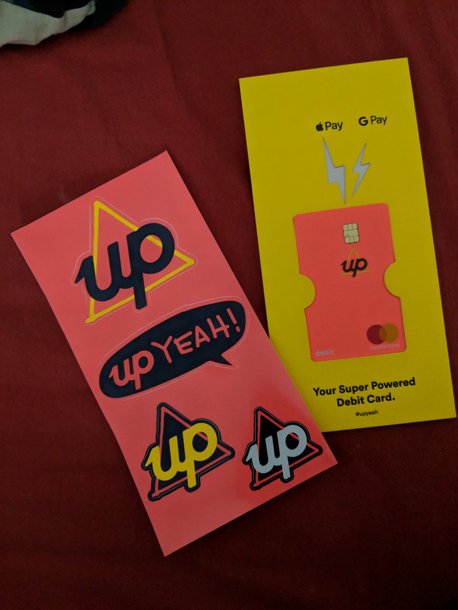 dennydoescode's tweet image. Got my @up_banking card in the mail yesterday! First thing I did was take a photo then upload my card on to Gpay! I've never been so excited to join a bank!! #upyeah #upbanking #neobank