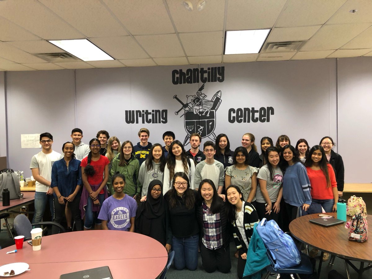 Happy 8th Birthday, <a href="/CHSWritingCntr/">CHSWritingCenter</a>! So proud of the ways in which you have served <a href="/Chantilly_HS/">Chantilly High School</a> and our writers over the years #chantillypride