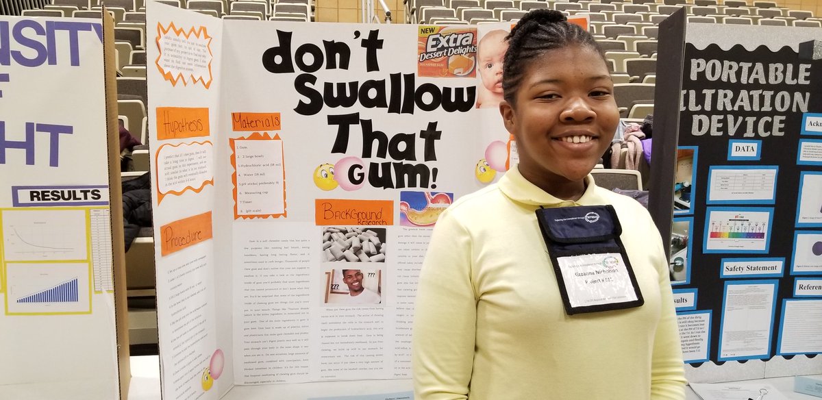 MrsCarr3's tweet photo. CPS Regional Fair 2019 Tilton STEM Students My 8th grader made it to the city competition! @TiltonSTEM https://t.co/oCvcvS5F5x