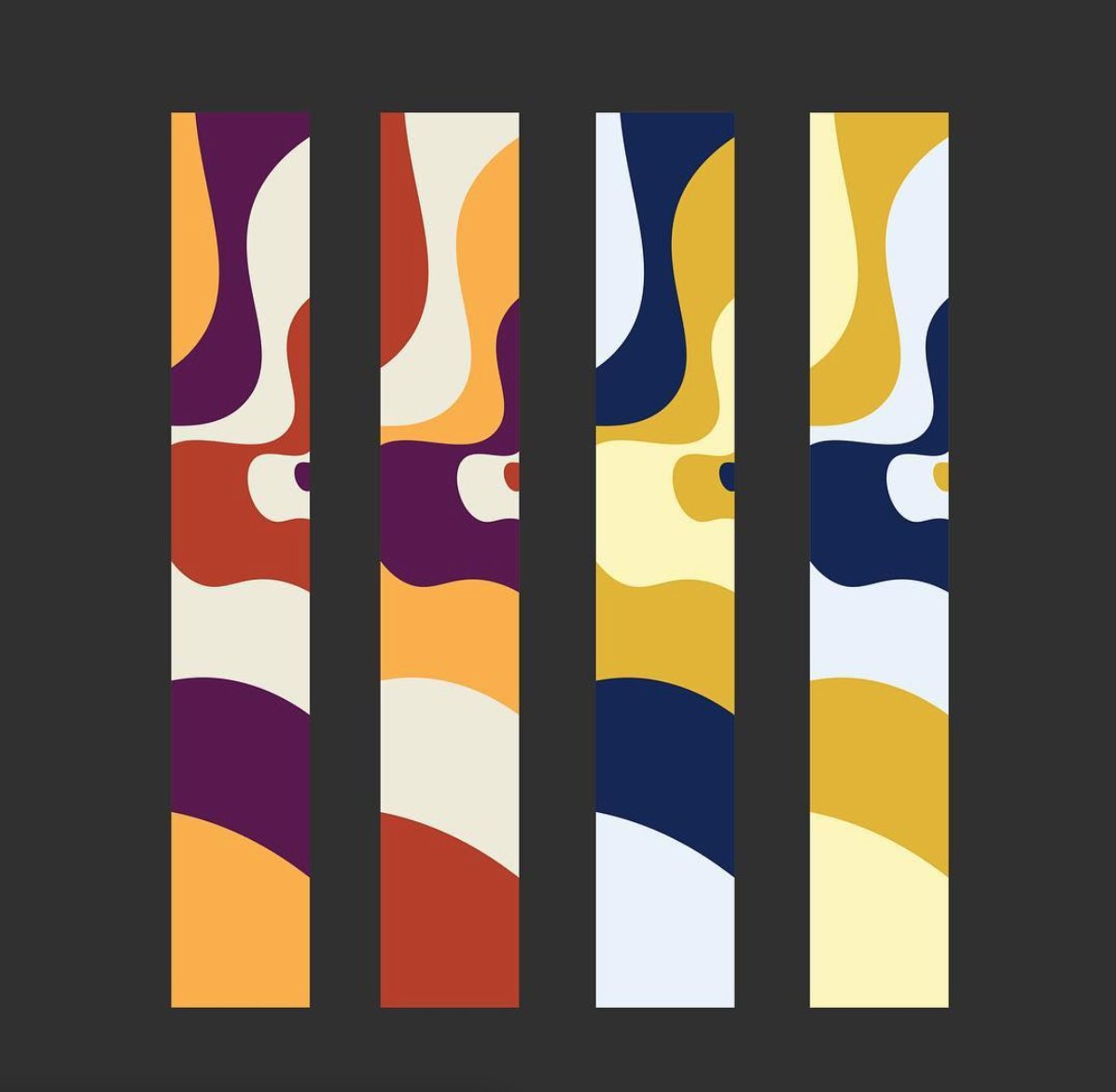 fookcomm's tweet image. Check out some old artwork we had lying around. Inspired by contour lines you'd find on a map. #graphicdesign #art #potd #photooftheday #design #colorful #graphicdesigner #artwork #artworks  #torontodesign