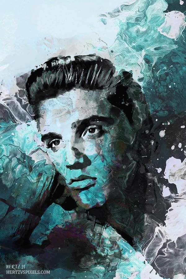 Rock and roll music, if you like it, if you feel it, you can't help but move to it.
#hertzvspixels #hertzart #hertzpainting #painting #art #abstract #elvis #rock