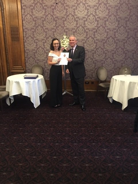 IoH_Online's tweet photo. Last night @AlistairSandall presented the Concord Hotels Trainee of the Year 2019 to Sophie Rodgers in an event @NutfieldPriory @hp_hotels @Concordtraining https://t.co/tSZ7JFaDYW
