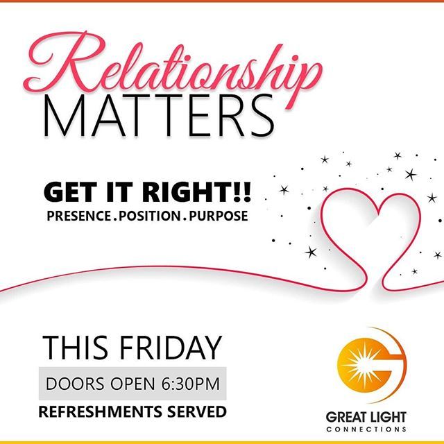 Relationship Matters just in 2 days. Get your free tickets - link in bio.

#relationshipmatters #london #christiansingles #christianrelationship #relationshipgoals #rccguk #rccg #GLCLondon #greatlightconnections #JesusCan #hope #wednesdaywisdom #possibil… bit.ly/2taFDFo