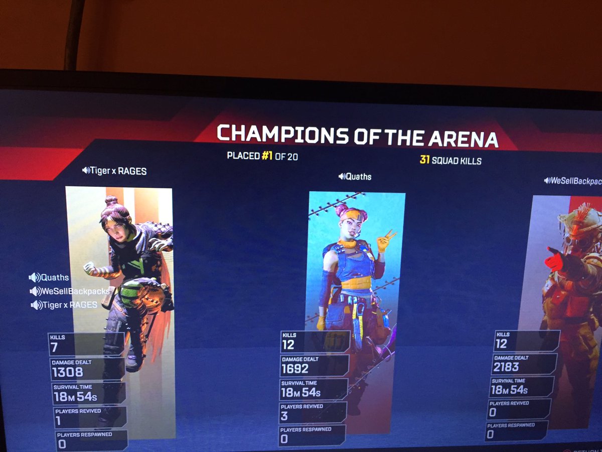 Quuaths's tweet photo. Had the kill record for Apex Legends Untill The Real Legend @shroud took it by 1😭 https://t.co/3p1KqSedkF