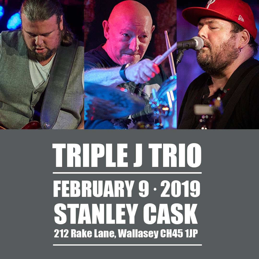What are your plans this Saturday? 🤔

Why not come and see us play at Stanley's Cask. It's free entry too so all you have to worry about is getting the drinks in! 🍻 We hope to see you there. 

#TripleJTrio #Wallasey #LiveMusic #BluesMusic #RockMusic