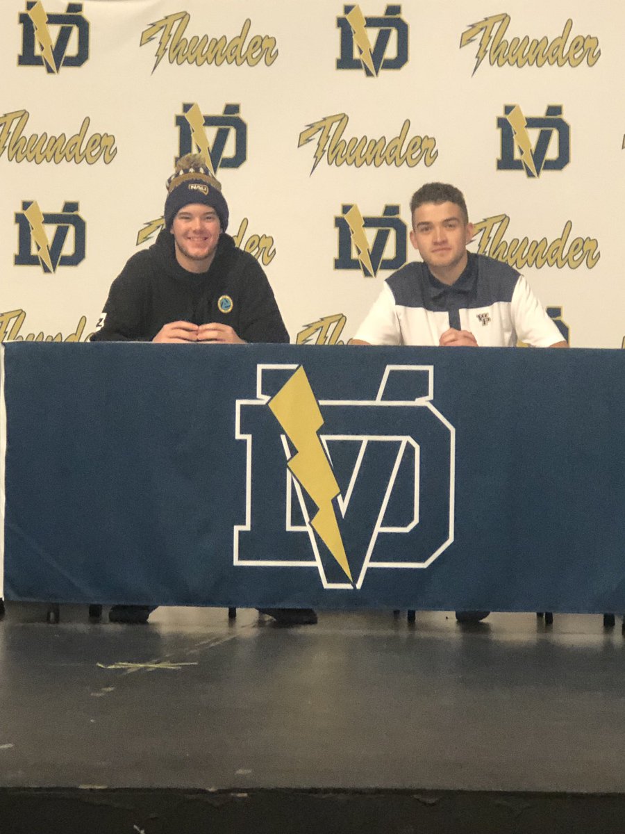 Congrats to 2019 DV LAX players Jack Arendts (A) NAU and Jake Rodriquez (F/O) William Penn for signing your NLI this morning.                  <a href="/JArendts/">J</a> <a href="/JAKE47RODRIQUEZ/">Jake Rodriquez</a> <a href="/NAULacrosse/">NAU Lacrosse</a> <a href="/StatesmenMLAX/">William Penn University Men’s Lacrosse</a> <a href="/AZLaxNews/">AZ Lacrosse News</a> <a href="/AzSauce/">AZ Hot Sauce Lax</a> <a href="/AzlaxLife/">azlax.life</a>