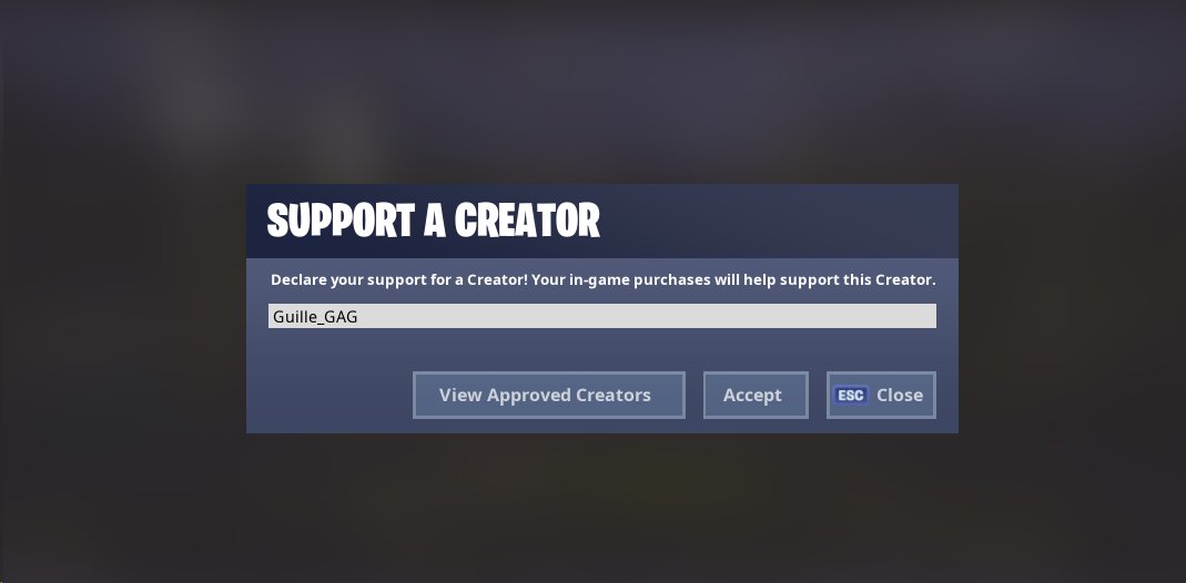 Guille_GAG's tweet image. NEW SUPPORT A CREATOR CODE!

Here's my new Support-A-Creator code "Guille_GAG" 🔥

If you'd like to get a shoutout tweet me a picture of you using it, if I miss you try to DM me! Thanks 💙