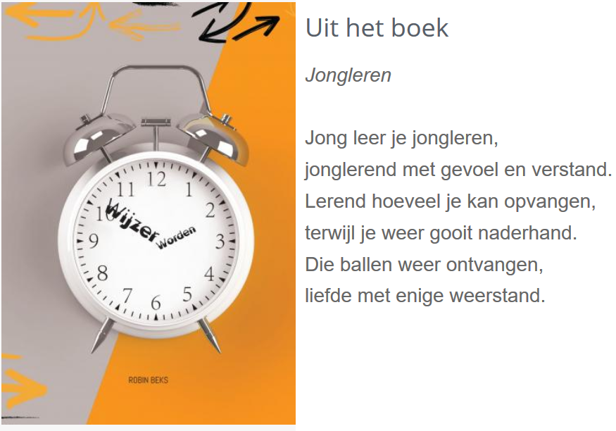 Trots op de eerste dichtbundel 'Wijzer worden - niet kunnen pijlen' van mijn zoon Robin (boekscout.nl/shop2/boek.php… )