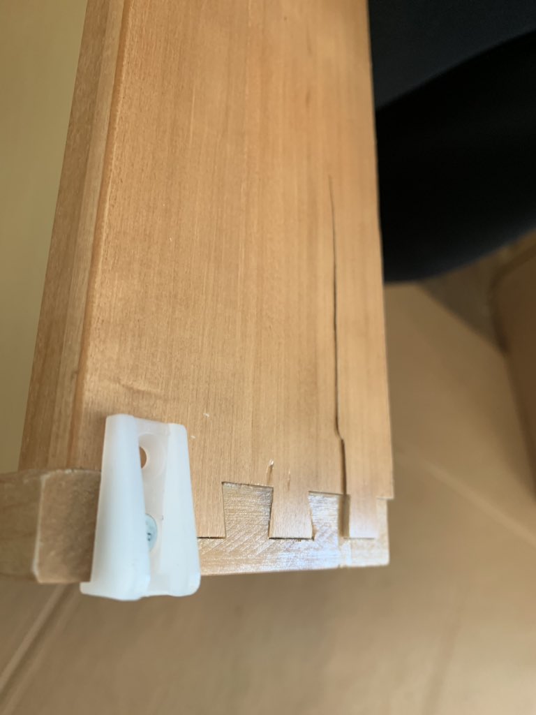 DodgeDaytonajoe's tweet photo. Fed up with @americanwoodmark customer service.  And starting to think @HomeDepot not doing enough to help me get my kitchen together.  Poor quality cabinets from American woodmark.  This is small sample.  I just want my broken corner cabinet #itsbeentolong https://t.co/ws8hhNhPHY