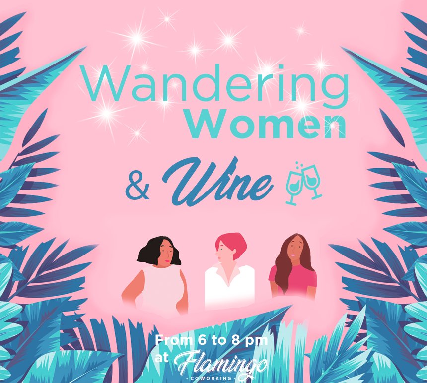 Come to the Wandering Women & Wine event tonight at  @Flamingocowork hosted by @ThriveThisDay. More info: facebook.com/events/2316142… #Coworkingevent #Girlboss @VisitSantaMarta