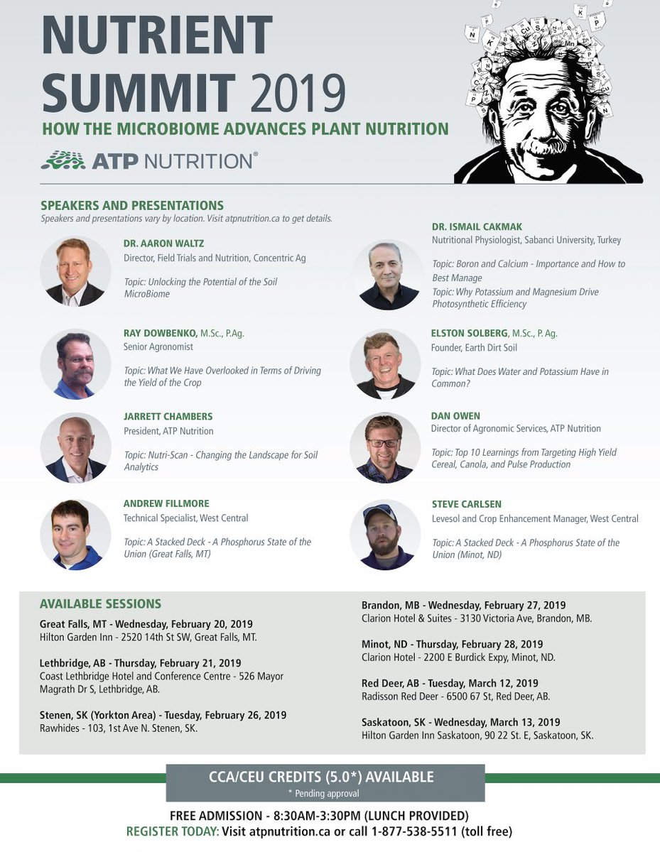 ATPNutritionLtd's tweet photo. We have a great line-up of speakers for this year’s #NutrientSummit ! Have you registered?? Visit https://t.co/4lFth8VUxS for more info and to reserve your spot! https://t.co/hPki6GSiLe