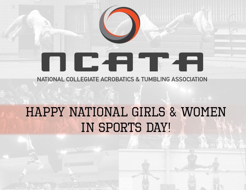 Happy National Girls & Women in Sports Day from The NCATA, a sport created for and by women! #ncata19 #creatinghistory #acro #tumbling