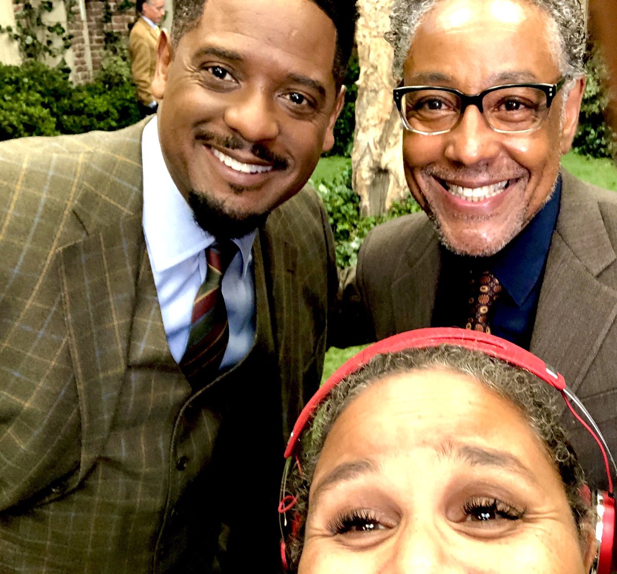 Ran into the brilliant Giancarlo Esposito @quiethandfilms & equally brilliant Exec. Pro. & Showrunner #Yvetteleebowser on the set of @dearwhitepeople for @netflix. New episodes to come. It’s WAY ON! #summer2019