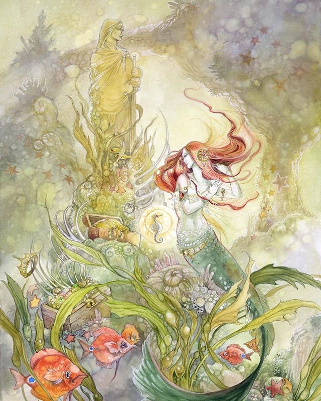 'Her Garden' #hanschristianandersen 's #littlemermaid
*
#Watercolor #painting #art #ocean #sea #mermaid #mermaids #fish #surreal #fantastyartist #fantasy #fairytales #fairytale #fairytaleart
*
bit.ly/2w3Hzym
bit.ly/1oYpaeo