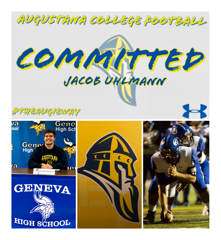 Officially committed to Augustana College!!  Excited to continue my athletic career as a Viking!! Thankful for the opportunity!  <a href="/AugieILfootball/">Augustana Football</a> <a href="/Coach19Bell/">Stephen Bell</a> <a href="/Coachragone/">David Ragone</a> @GenevaViking