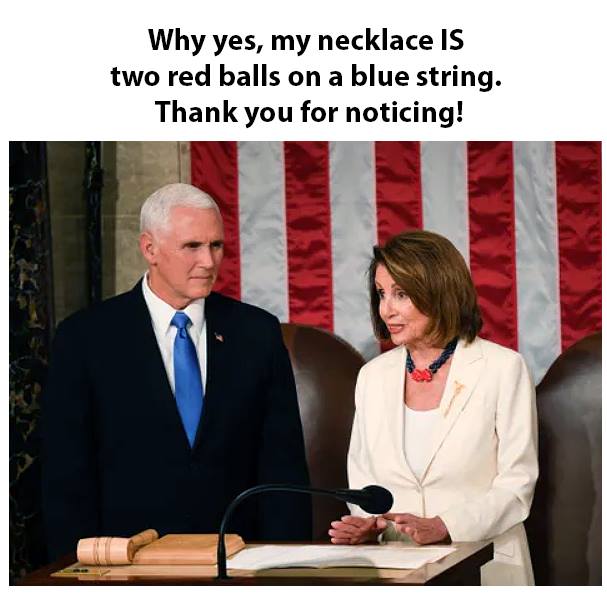 BobAKABuffy's tweet photo. Saw this shared on FB. Hilarious. Cheers to the person who created it!
#RedBalls #BlueString #BallerPelosi #PelosiClap https://t.co/iaWTyhIbXI