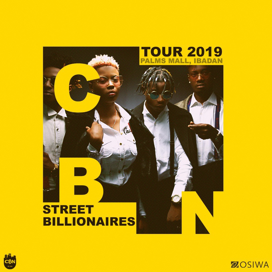 choccitymusic's tweet image. More artistes on the Lineup for CBN Tour 2019 IBADAN!!! 🤯🤯🤯

Venue: PALMS MALL
Time: 5pm (Gate Opens)
Entry: FREE WITH PVC
 
#CBNTour2019 #ControlTheEconomy 

SPONSORED by OSIWA