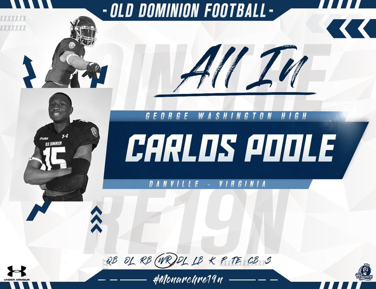 carlospoole9's tweet photo. Blessed to say that i have committed to ODU 🦁🔵⚪️ thank you to everyone for coming out and supporting us. Love you guys❤️ https://t.co/SafYI0eypj