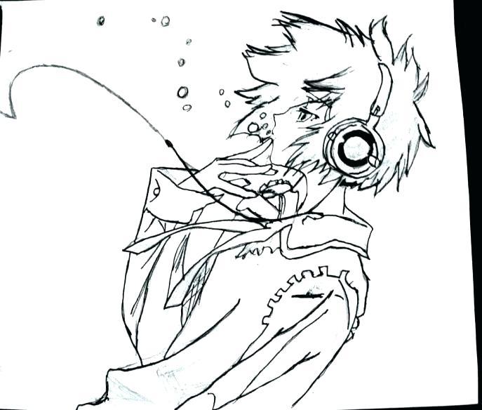 Anime Guy Anime Boy Coloring Pages | Coloring Page Blog