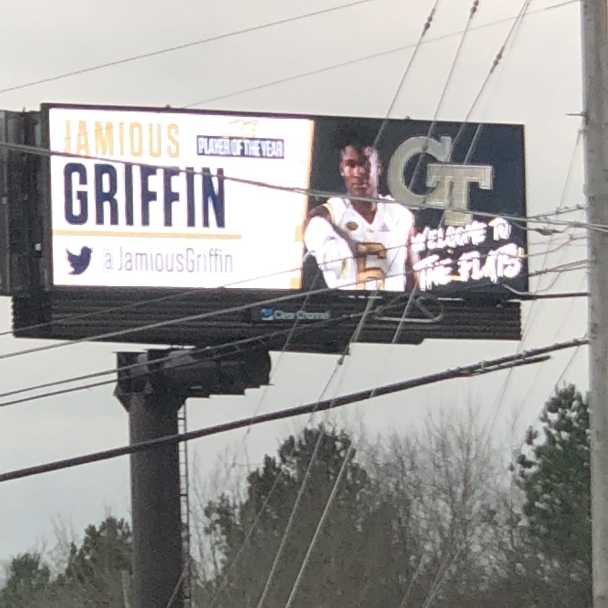 Saw this today in Metro ATL. Props to @GeorgiaTechFB fighting the good fight against that team down 316. @JamiousGriffin