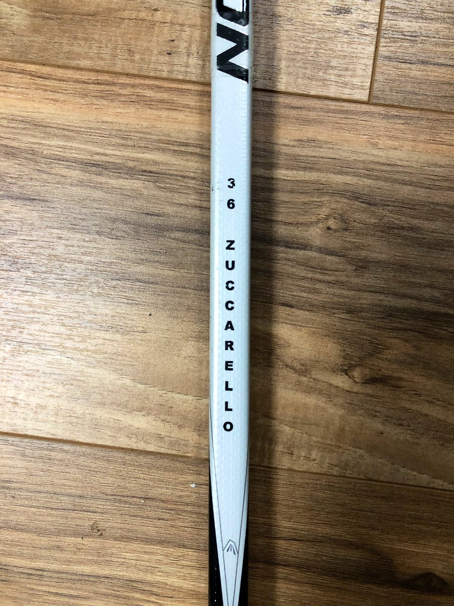 WeBleedBlueNYC's tweet image. If Zucc scores tonight RT and follow for a chance to win this game used Zucc stick from WeBleedBlue.com! #NYR