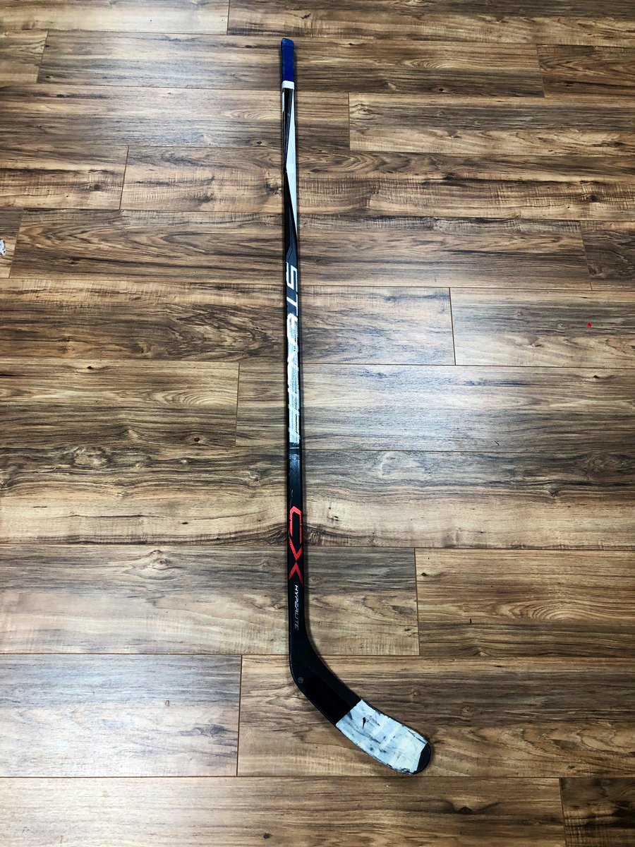 WeBleedBlueNYC's tweet image. If Zucc scores tonight RT and follow for a chance to win this game used Zucc stick from WeBleedBlue.com! #NYR