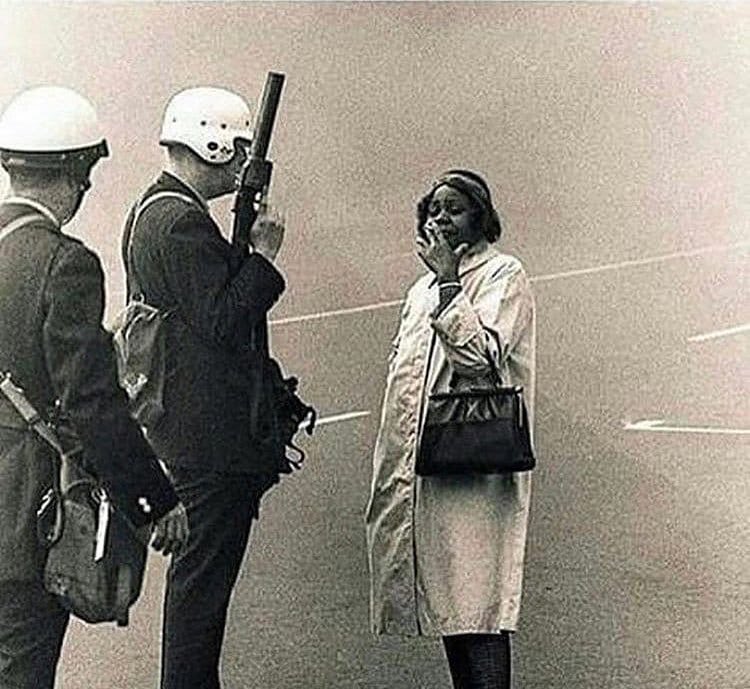 Ig Dontetidwell On Twitter Louisa Jenkins Unbothered By The Police Questioning Her Casually Smokes Her Cigarette With A Slight Grin Exact Date Unknown Civil Rights Era Blackhistorymonth Https T Co Qgvkctefcr Twitter