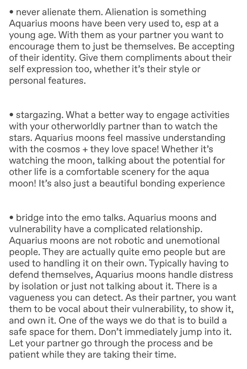 How to handle your partner with an Aquarius moon: