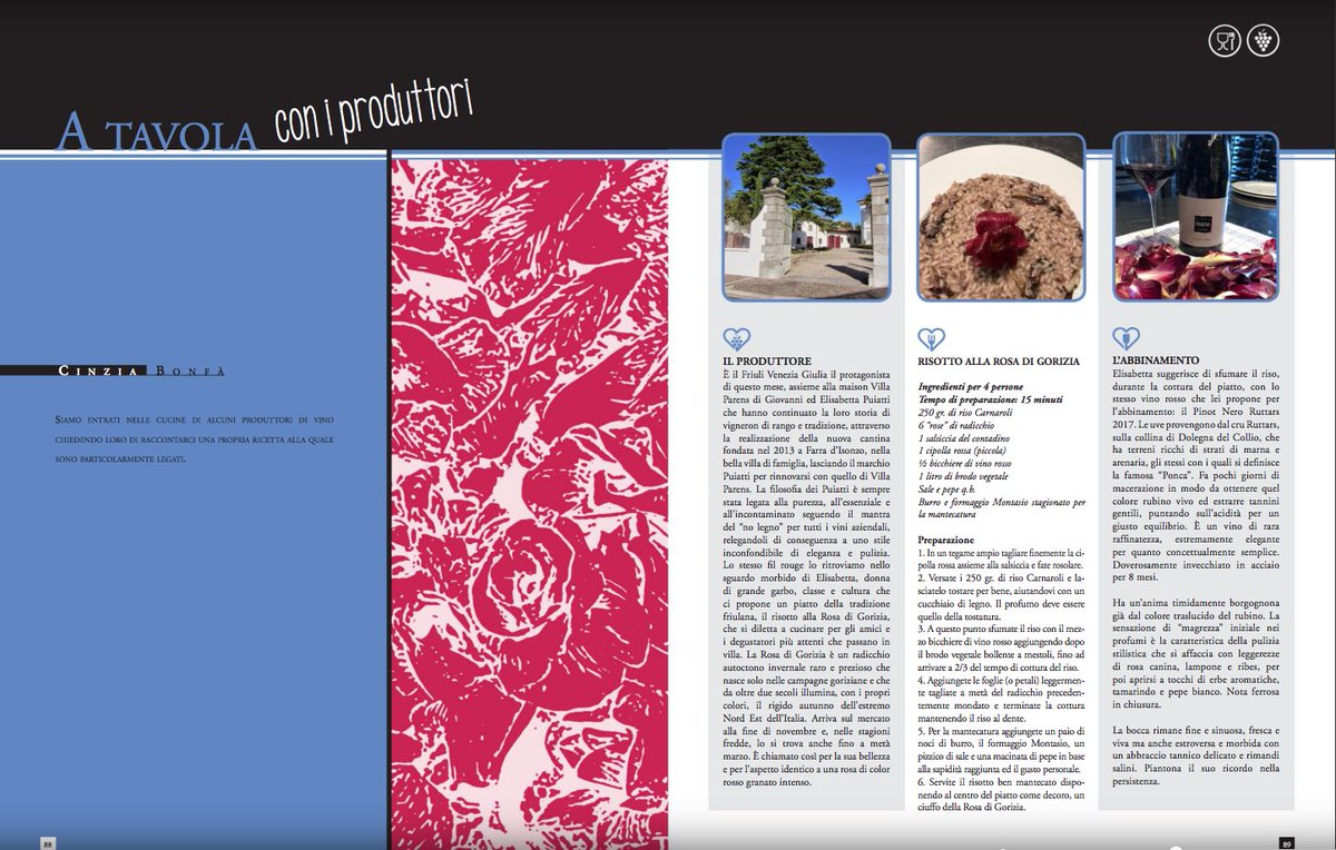 Villa Parens On Twitter Il Risotto Alla Rosa Di Gorizia Si