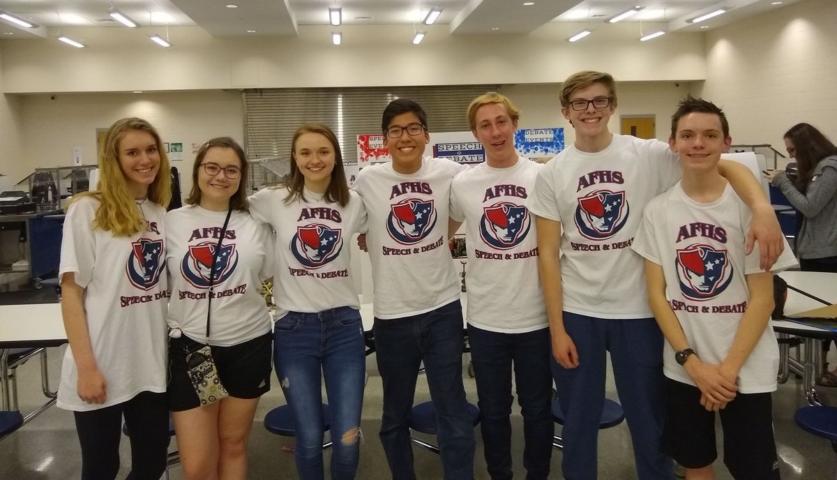 debate_afhs's tweet image. Speech and Debate represented well at the rising-freshman night tonight! Great job all! 

@AFHSannounce @MrsKEckstein