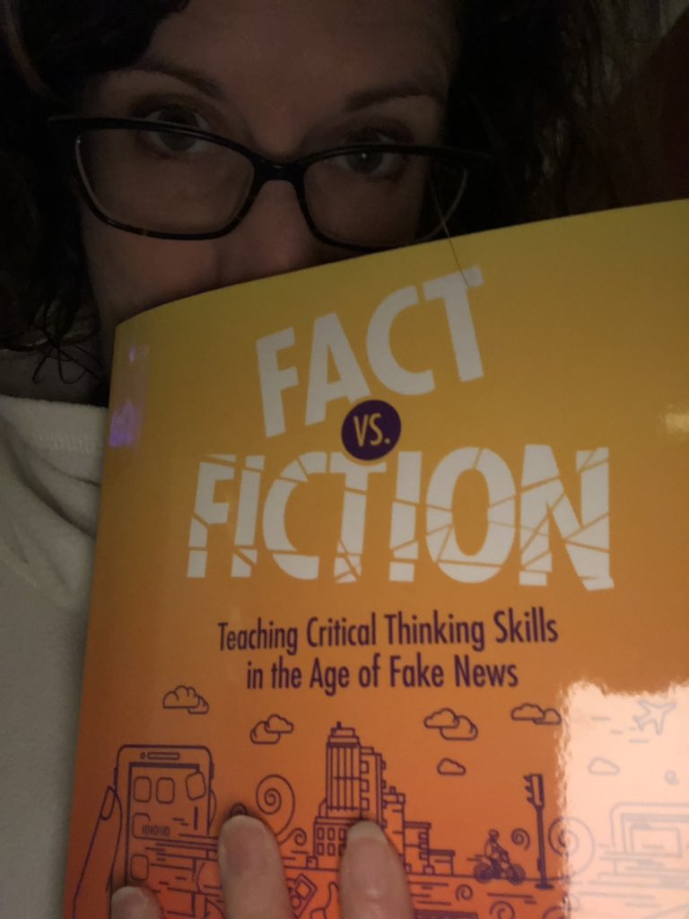 Library_Lilley's tweet photo. @jenniferlagarde @dhudgins @iste @shellthief #factVSfiction arrived today https://t.co/m1Oq4bno0y