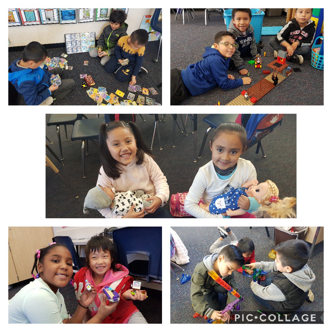 Yay! We get to play! 🙌🙌 First graders having fun playing with their toys on Global School Play Day. #GSPD2019 @RascalPride