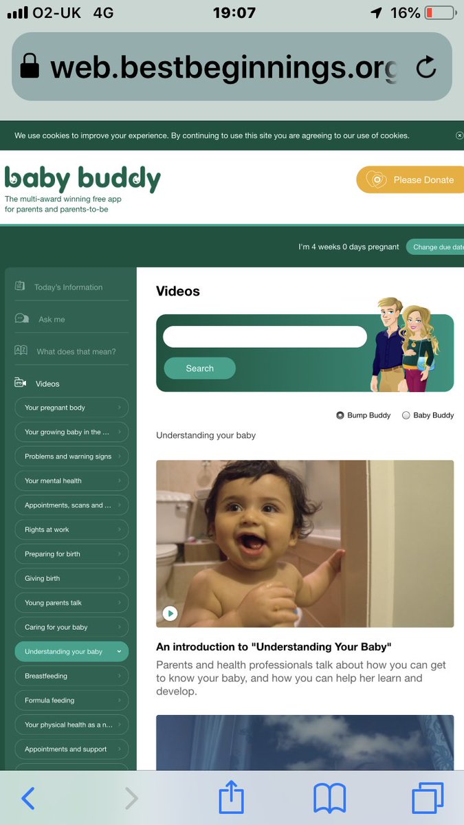 AlisonBaum's tweet photo. @first1001days @salhogg #ChildrensMentalHealthWeek You can share #UnderstandingYourBaby 🎥s @babybuddyapp created by #charity @bestbeginnings and @NHSDigital accreditated. The🎥s were launched by HRH Duchess of Cambridge @KensingtonRoyal in 2016 with our #MaternalMentalHealth 🎥s https://t.co/ffGZEhNl82 https://t.co/UovSAeVgfT