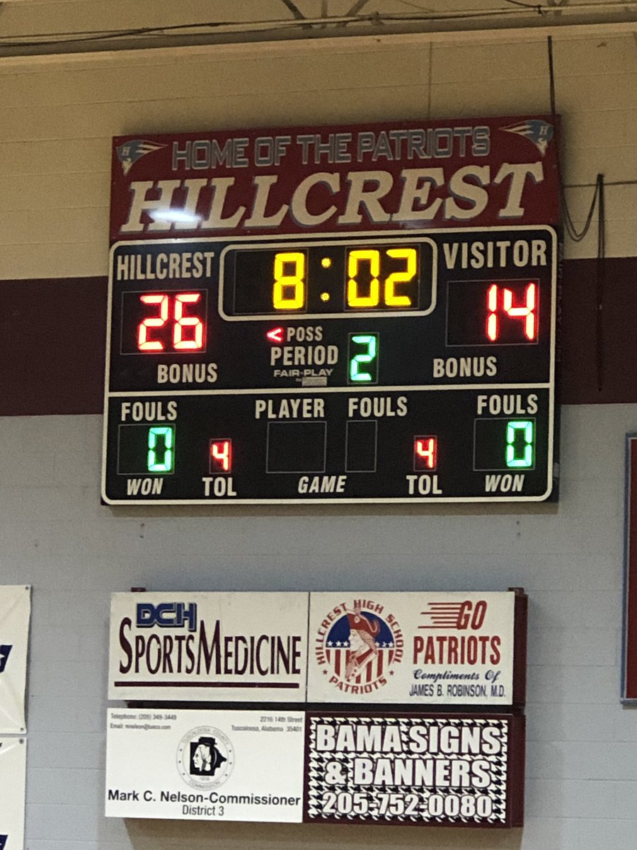 At the region tournament from Hillcrest, The Northridge Lady Jags are up at the half on Brookwood. A victory means the Jags are headed to the playoffs!!!!