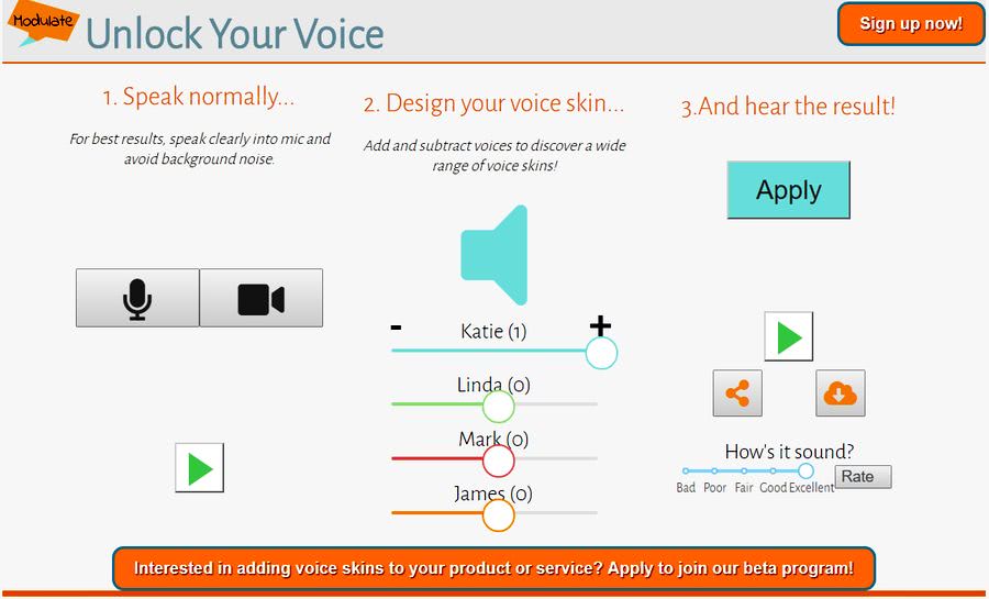 Soft & Apps on X: Modulador de voz online para cambiar como suena tu voz:  Modulate :   / X