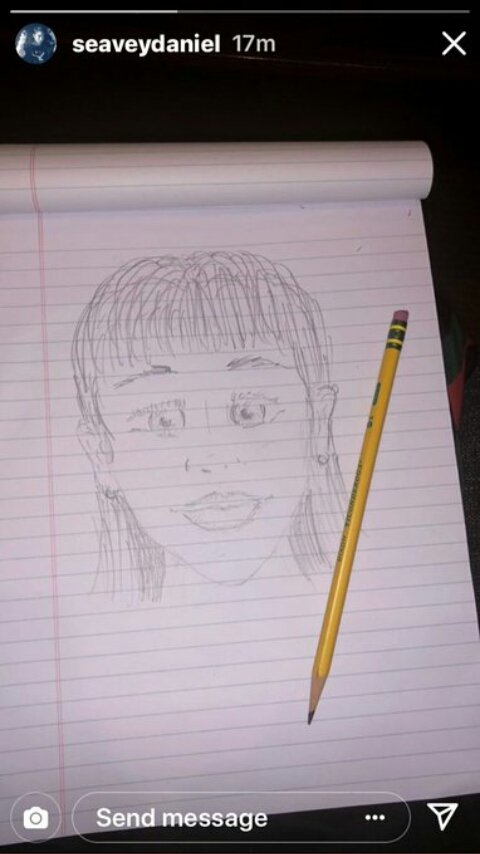 NoodleAvery17's tweet photo. Hey @SeaveyDaniel im making assumptions on how Yolanda looks like. How about this? Green eyes, red lips and hair with a bangs. Im nervous hope it turns good. What can you say big bro?! https://t.co/zPrUYlsaJ3
