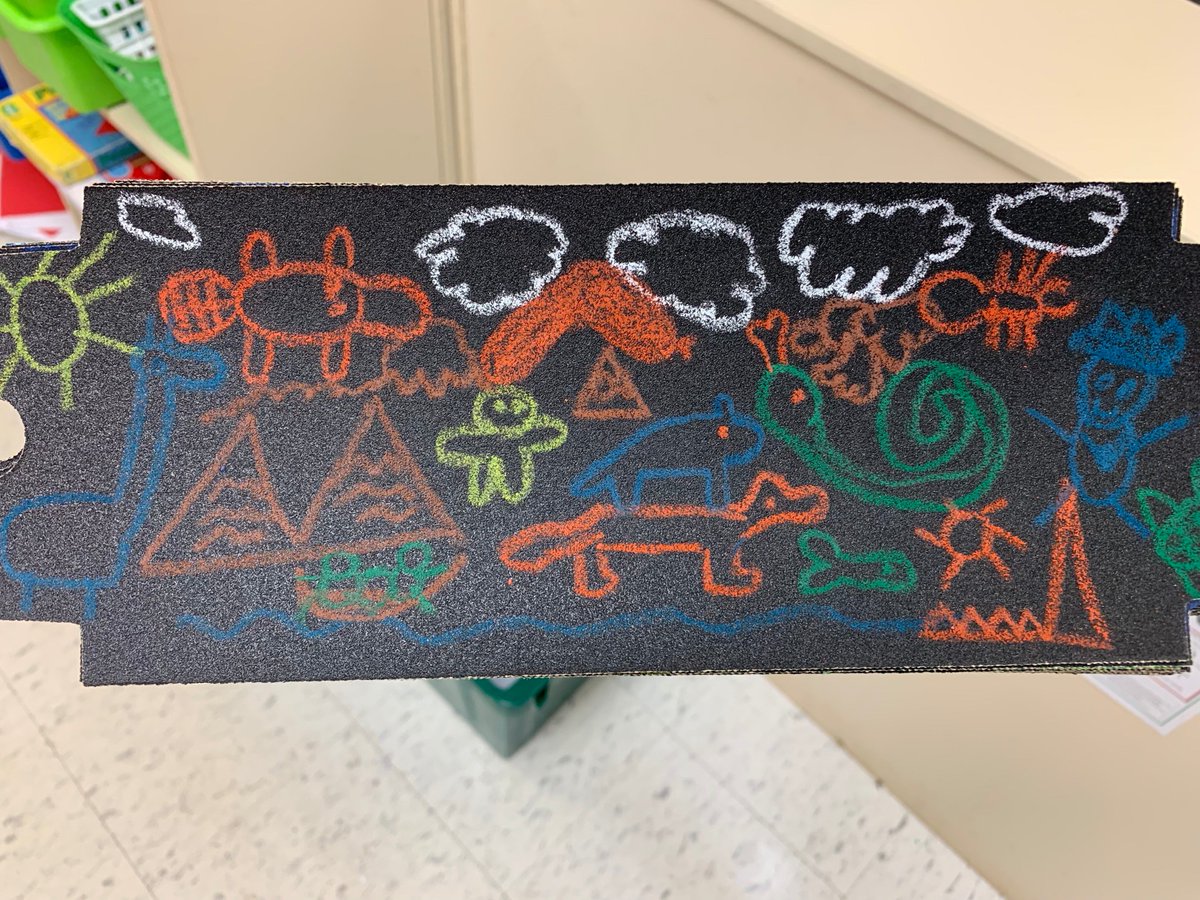 PleasantUnionYR's tweet image. Mrs. Stunda&apos;s class talked about and created facsimiles of Australian &quot;Glyphs&quot; on sandpaper today. Very creative stories. #PUEGlobal #Oceania @kstunda @ParticipateLrng @krbiles