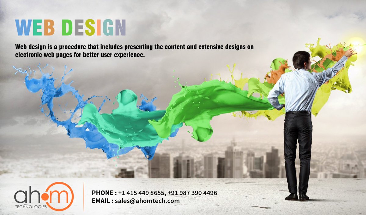 Web design includes many different skills for the production and maintenance of websites.
Read More at : https://www.ahomtech.com/web-design-services-india/ …
Contact Us : +1 415 449 8655, +91 987 390 4496
Email Us : sales@ahomtech.com
#Layout #Color #Graphics #Fonts #Content #WebDesign #Ahom #AhomTech