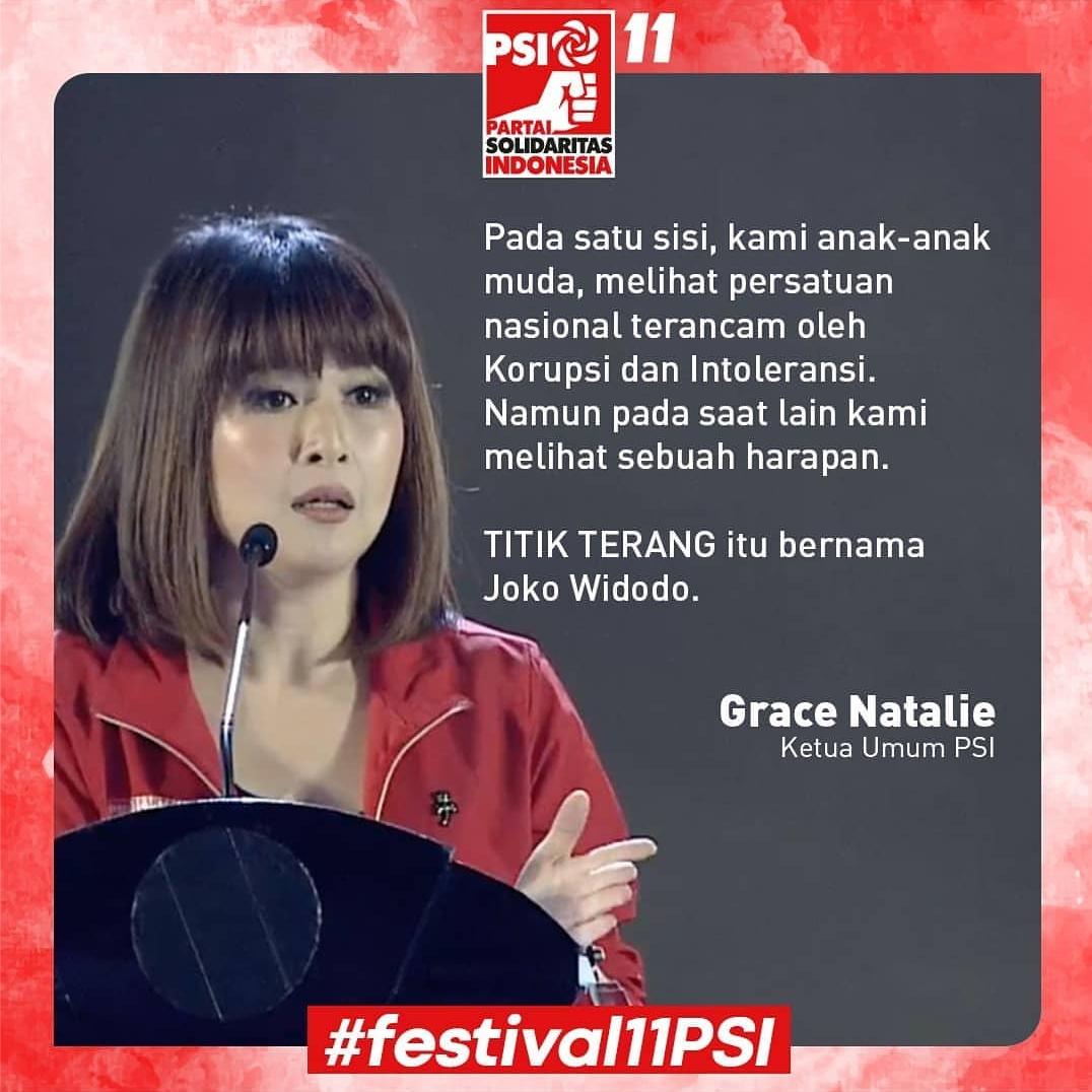 Terus bergerak #GraceNatMenangkanJokowi