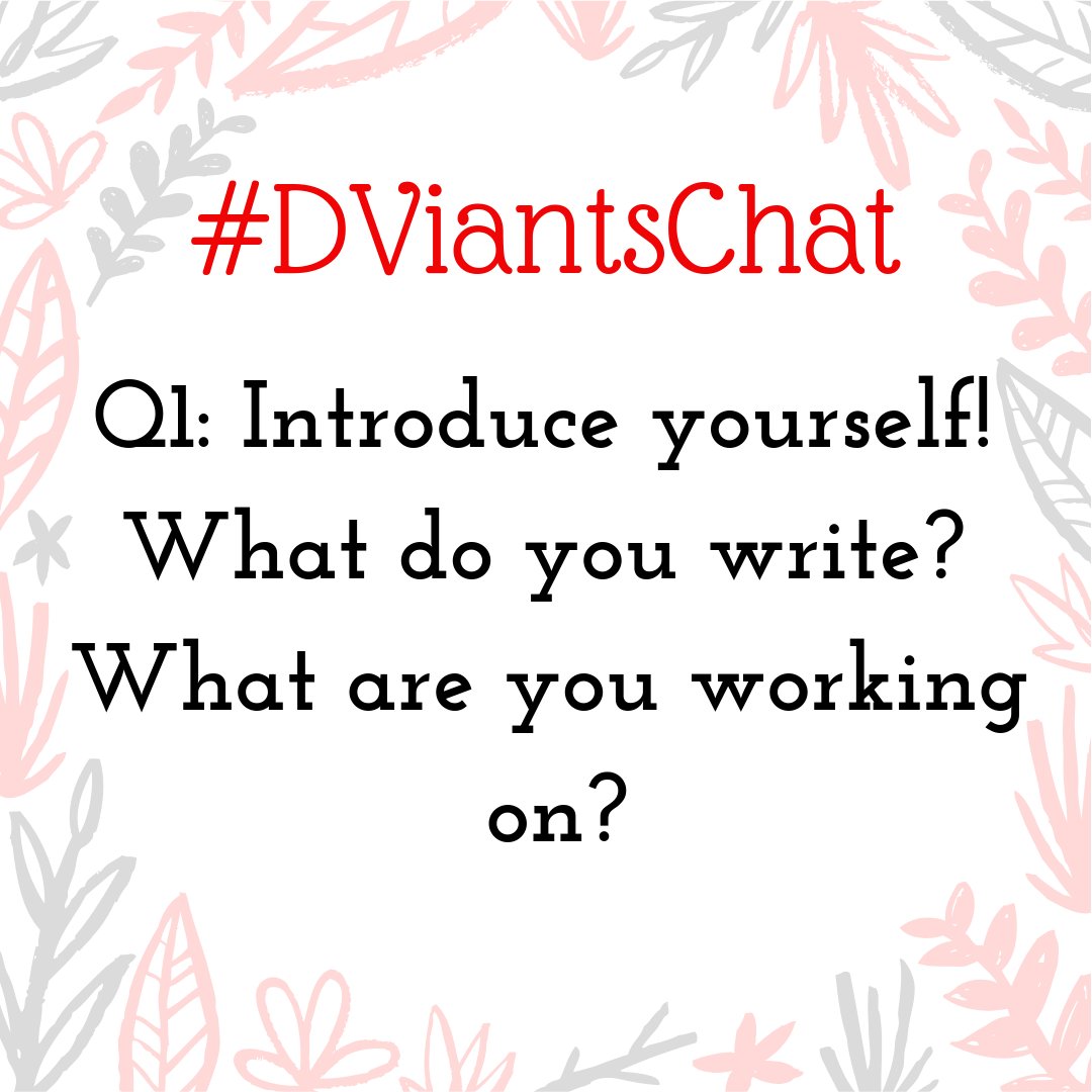 DiverseInk's tweet photo. We'll start the evening off with probably the most important question!
Q1: Introduce yourself! What do you write? What are you working on?
#DViantsChat https://t.co/WB0MAxl7Pv