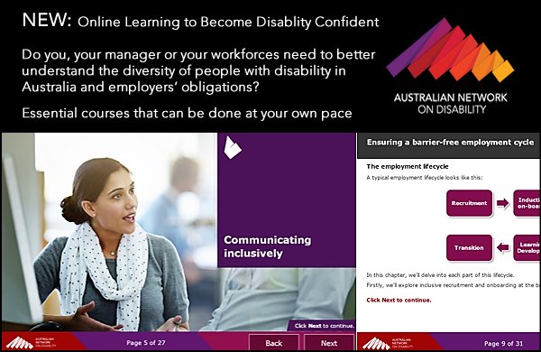 Two NEW Disability Confident eLearning Solutions:
Disability Confident Managers &amp;
Disability Confident Workforces 
Ask us about a free trial to see if this is the right solution for you and your organisation?
and.org.au/pages/training…