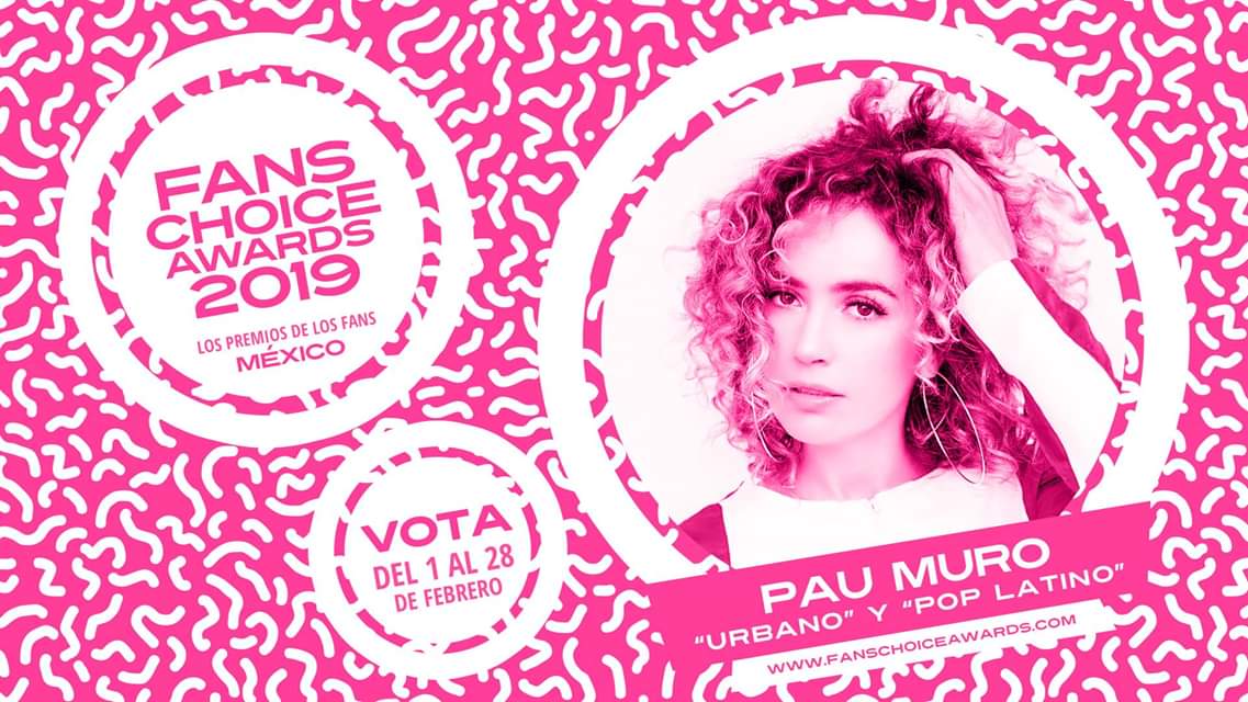 TeamPauMuroMich's tweet photo. @paumuromusic  esta nominada @fchamx  😃😃 https://t.co/flDPGQgpkh