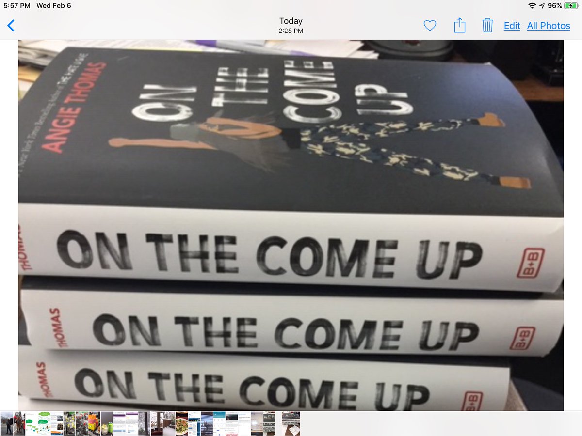 This just in....latest novel by Angie Thomas! Any rappers in the house? Bring your best and be first to check it out!