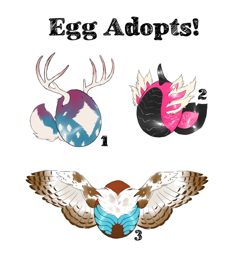 Wooperworks's tweet image. Made a few egg adopts for fun! $40 each, and you can choose their gender, anthro or feral, and provide up to two additional keywords that&apos;ll influence their hatched form. Comment or DM me to claim!

#adoptable #adoptables #eggadopts #egg #adopts