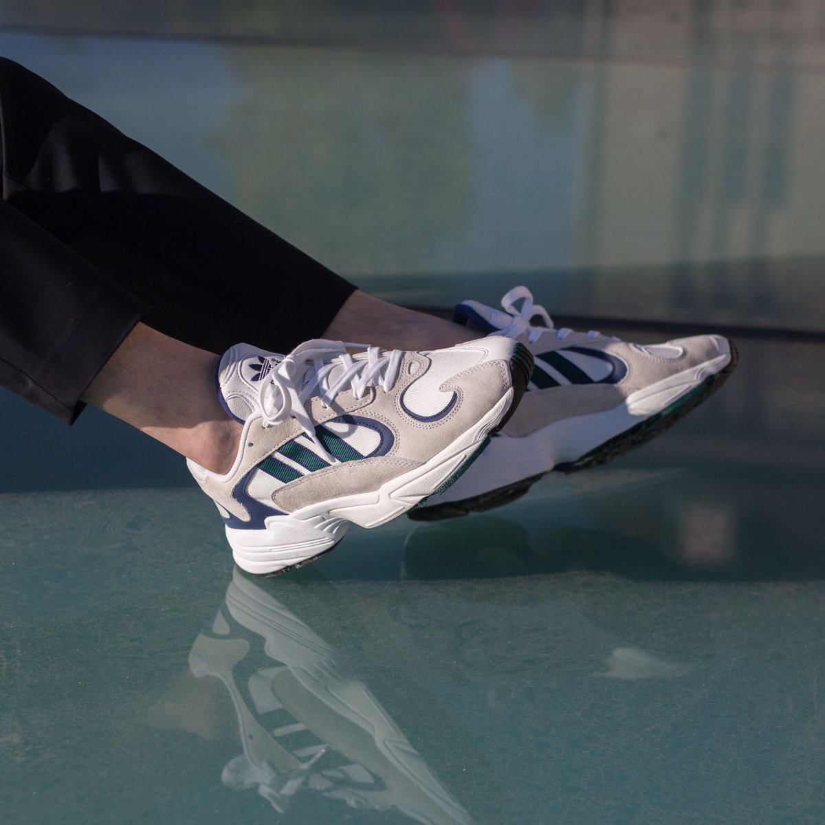 adidas yung dark green