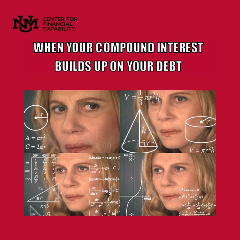 UNMCFC's tweet photo. Compound Interest can be your best friend or your worst enemy! Click the link in our bio to read the article on managing  Compound Interest! https://t.co/FOX6TjiVff